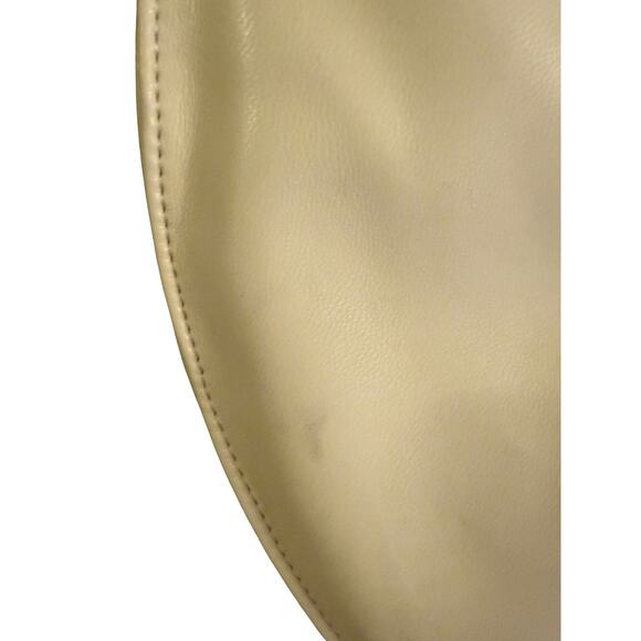 Sash Crossbody Sling Bag Cream Faux Leather | Travel Bag | Hidden Pockets - Picture 8 of 9